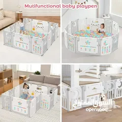  15 Baby Playpen,Dripex Foldable منطقة امنه للأطفال