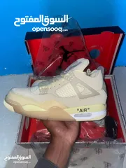  8 Air Jordan 4s Off white [with box]