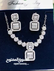  2 طقم زاركون طلاء ثابت