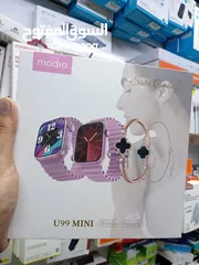  5 ساعة نسائية بمواصفات ممتازة  Modio u99 mini smart WATCH