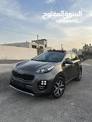  1 كيا سبورتاج 2018 فل مع بنوراما ديزل 2000 ماتور 4x4 لون مميز سعرر طحنن