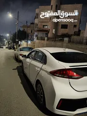  14 هيونداي ايونيك 2018 فحص للبيع لون ابيض جمرك2022 مالك واحد في الاردن