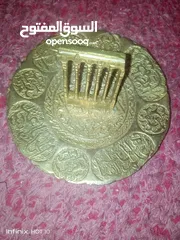  1 طبق عتيق جدا من النحاس