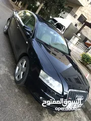  4 أودي كحلي  A6 2008 SLine.   حاله ممتازه فتحه سقف كراسي جلد تسخين كهـرباء