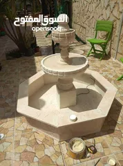  2 نوافير وشلالات وبابكيو احواض زريعه جميع انواع الحجر البناء والديكوارات