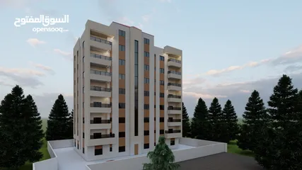  3 عدد من الشقق السكنية في جنين ، لدى عمارة زكارنة2 العنوان جنين - دوار البطيخة - خلف المجمع الطبي