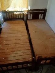  1 سرير نفر للبيع مستعملات خشب صاج