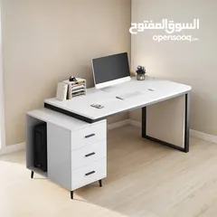  5 مكتب ابيض مع ادراج قابل للتمدد ha-32
