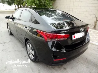  4 Hyundai Accent 1.6 L 2019 Black Full Option Zero Acceident Single User Well Maintained