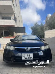  1 هوندا سيفيك 2010 هايبرد لون اسود  Honda civic hybrid 2010 black