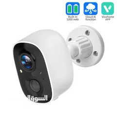  1 3MP Wireless Battery IP Rechargeable Security Camera كاميرا مراقبة شحن سمارت على الانترنت