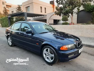  4 BMW 318i 2000 فحص كامل فل مع فتحه سقف كريستال بحاله ممتازه دهان جديد صيانه جديد