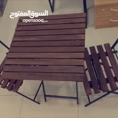  4 اثنين كراسي مع طاولة جلسة خارجي موديل تركي