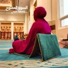  4 سجادة الصلاه  مع ظهر مسند جلوس