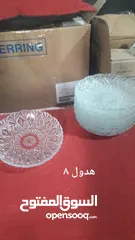  12 صحون كاسات فناجين قرفه شاف غلايه قهوه مع فنجانين فخار للبيع