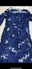  4 Navy blue net embroidery dress