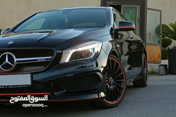  1 Mercedes cla 45 AMG 2016 Orange art edition  بحالة الوكالة مالك اول  اعلى مواصفات