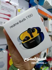  6 Realme Buds T100     سماعة ريلمي الأصلية كفالة 12 شهر