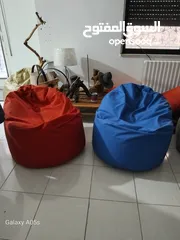  12 بفات beanbags  لالعاب البلايستيشن والقراءة وتكملة اعمال الكمبيوتر