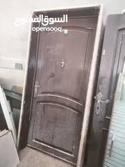  1 ابواب خشب + واجهة باب محل خشب و قزاز + باب سوكريت