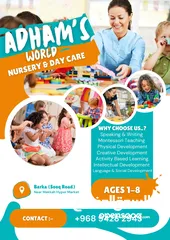  1 ADHAM'S WORLD DAY CARE & NURSERY (MONTESSORI TEACHING)BARKA