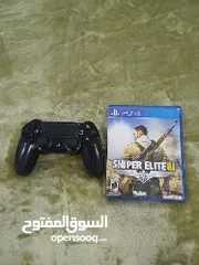  1 ps4 controller and ps4 sniper elite 3 game