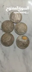  1 عملات معدنية أمريكي وفرنسي انتيك تراثي قديم
