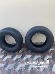  5 للبيع اطارات مستخدمه عدد 2 مقاس 265/70R17 نظيفات موديل 2024