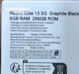  3 Selling My New Sealed Pack REDMI NOTE 135G  8/256 Graphite Black