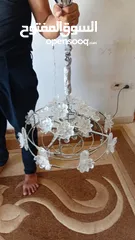  2 ثريات كريستال حر بلجيكي الصنع