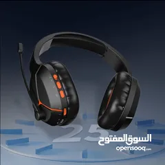  9 Meetion BTH011 Tri-Mode 2.4G Wireless Bluetooth & Wired Gaming Headset -Black سماعات ميشون للالعاب