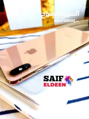  3 IPHONE XS MAX 256  GOLD حالة زيروو