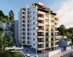  4 شقه 155 متر مربع - 3 غرف -عماره جديده - في ضاحيه الريحان