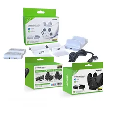  1 ستاند شحن يدين اكس بوكس مع بطاريات شحن DOBE Xbox Controller Dual Charging Dock TYX-532X