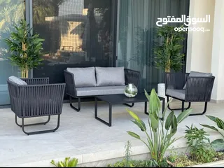  16 اثاث خارجي من الألمنيوم والحديد بتصاميم عصرية