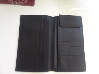  2 شنطة اديداس اصلية  محفظة جلد طبيعي حجمين كبير ووسط  حافظة اوراق شامواة