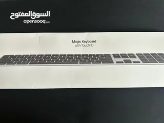  3 NEW Apple Magic Keyboard with Touch ID and Numeric Keypad -  جديد ابل ماجيك كيبورد اسود بصمه