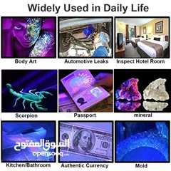  12 كاشف العمله النقود المزوره و العقارب شحن كشاف UV ضوء فوق البنفسجي بيل متعدد الاستخدام محمول كشف عمله