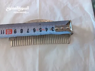 2 مشط انتيك مطلي فضه  مختوم جميل جدا نقش ابره لاصحاب الذوق الرفيع