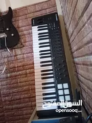  10 midi keyboard m audio oxygen 49 mkv اورج      usb with converter to usb cميدي