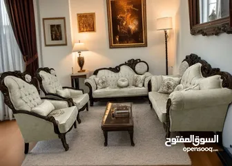  3 طقم كنب مصري خشب زان