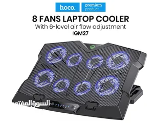  1 Hoco GM27 8 Blades Laptop Cooling Fan With Stand.