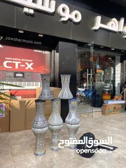  4 طبله جوهره الفن الاصليه الختم الذهبي مقاس 22  مع حقيبه اصليه جوهره الفن وغطاء