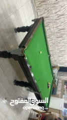  4 طاولة بلياردو خشب 9 قدم