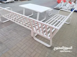  9 Aluminum Outdoor Sofa in  good condition