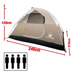  6 خيمة رحلات مع نوافذ فاخرة مستورد سعة 4 أشخاص  four persons high quality camping tent