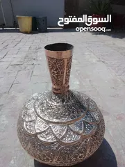  1 Antique Copper Kashmiri Water Storage Pot copper made Surai Original Old Hand Fine Engraved