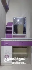  2 KIDS PURPLE DRESSING TABLE WITH SEAT