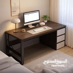  8 مكتب دراسه فاخر بتصميم عصري أنيق باللون البني بسعرر اقل من السعر ،، للطلب من خلال رقمي الوتس