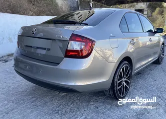 3 سكودا رابيد 2019 دهان شركة ممشى قليل 97 الف ك/م